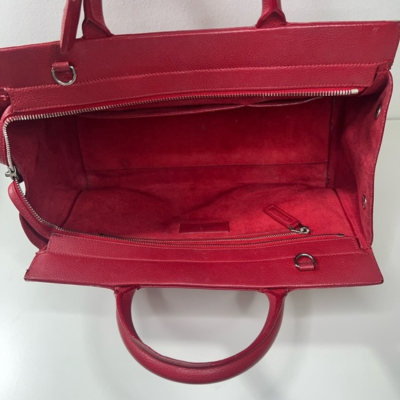 Saint Laurent YSL Small Cabas Rive Gauche 2Way Top Handle Tote Bag Purse - Picture 17 of 17